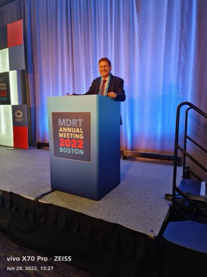 Speaking at MDRT 2022, Boston